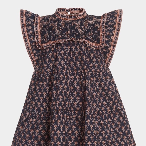 NEW SEA Girl's Jasper Smocked Dress Ditsy Floral Sleeveless NWT RUFFLE TRIM - Picture 7 of 7